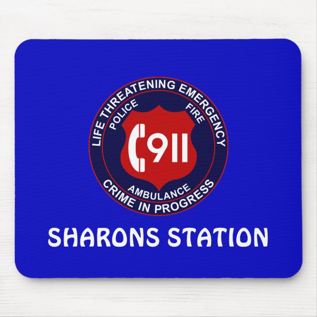 911 Dispatcher - Call Taker Mousepad (Vorne)