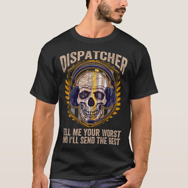 911 Dispatcher Emergency Dispatchers 911 Operator T-Shirt (Vorderseite)