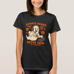 911-Dispatcher Halloween Polizei Dispatch Dünnes G T-Shirt