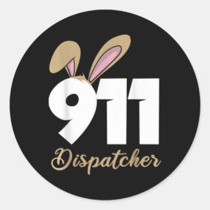 911-Dispatcher Oster Pullover Hoodie  Runder Aufkleber