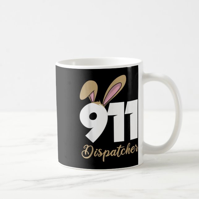 911-Dispatcher-Ostern Pullover Hoodie  Kaffeetasse (Rechts)