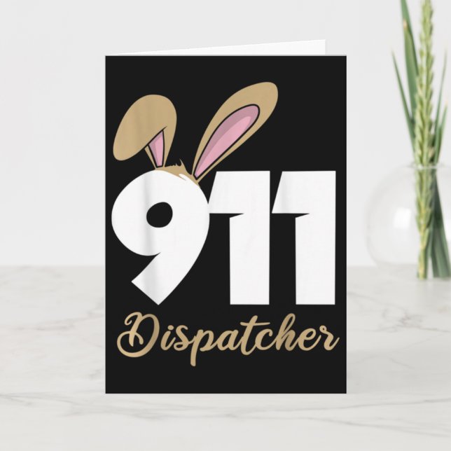 911-Dispatcher-Ostern-Pullover-Hoodie Karte (Vorderseite)