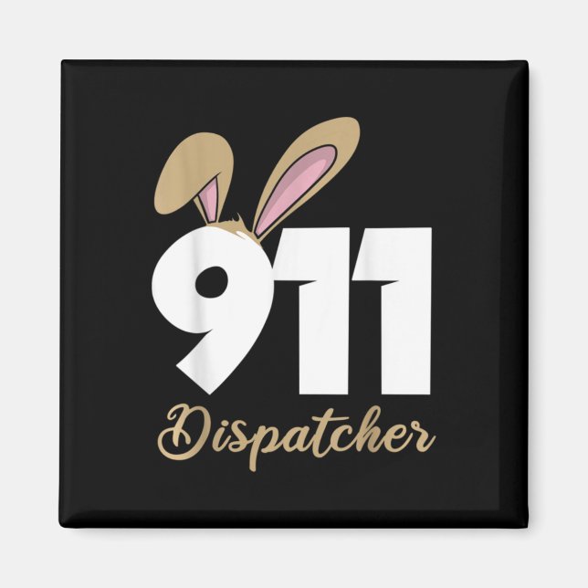 911-Dispatcher-Ostern Pullover Hoodie  Magnet (Vorne)