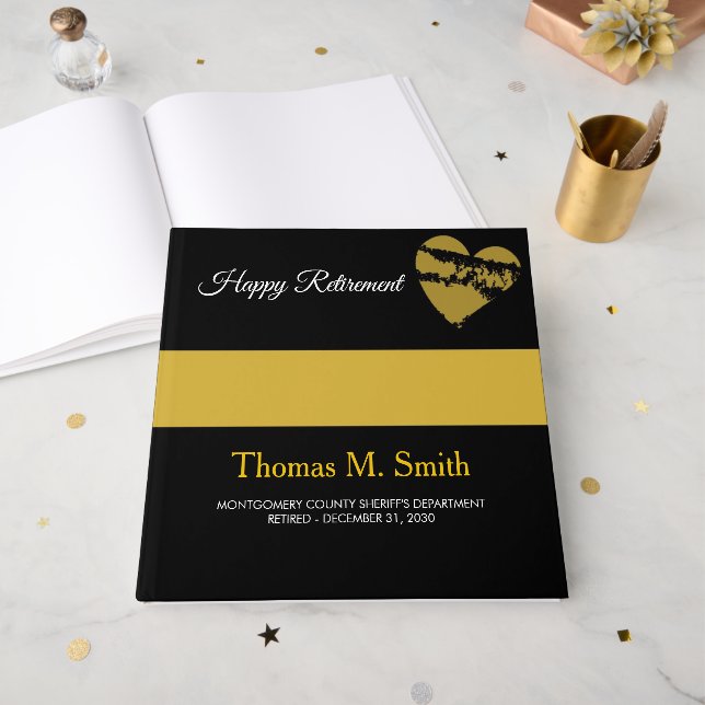 911 Dispatcher Retirement Guest Book Gästebuch (Vorderseite offen)