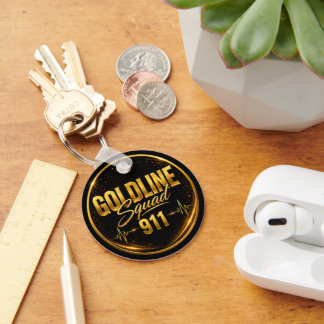 911-Dispatcher-Schlüsselanhänger - GoldLineSquad | Schlüsselanhänger