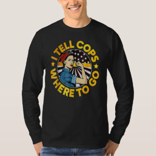 911 Dispatcher Week Dispatch Squad I Tell Polizist T-Shirt