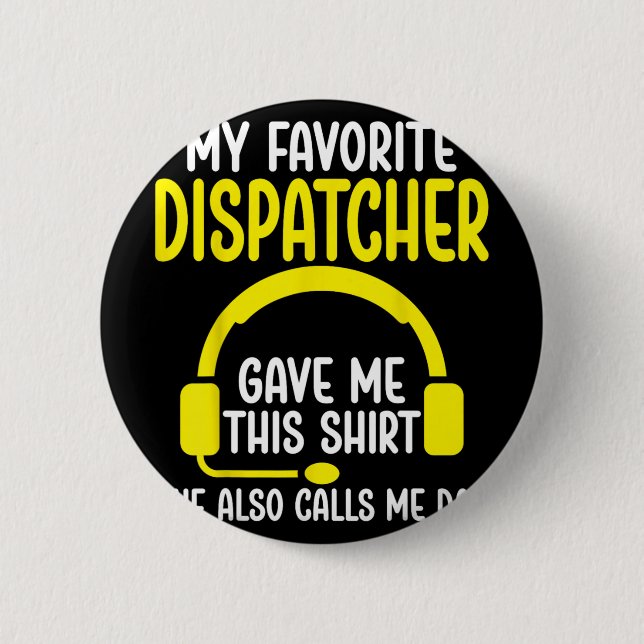 911-Disponenten-Vater - Mein Lieblings- Dispatcher Button (Vorderseite)
