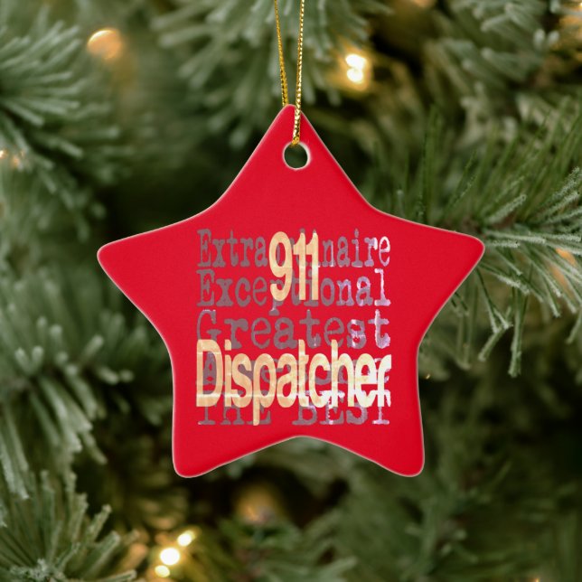 911 Extraordinaire für Dispatcher Keramik Ornament (Baum)