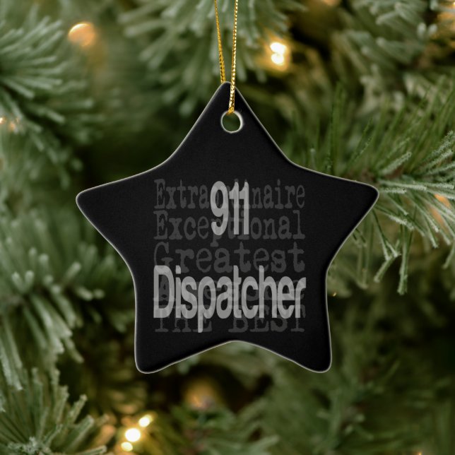 911 Extraordinaire für Dispatcher Keramik Ornament (Baum)