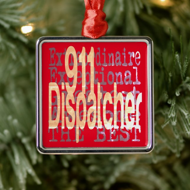 911 Extraordinaire für Dispatcher Ornament Aus Metall (Baum)