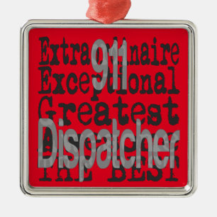 911 Extraordinaire für Dispatcher Silbernes Ornament