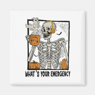 911 Halloween-Skelett, was dein Emerge ist Magnet