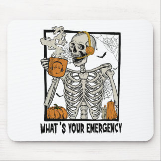 911 Halloween-Skelett, was dein Emerge ist Mousepad