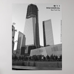 911-Memorial NYC Poster 18x24 BW8