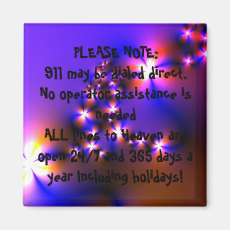 911 NOTFALL Christliches Zitat Kunst Inspiration Magnet