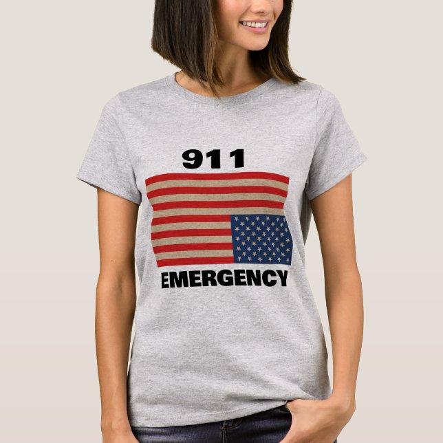 911-Notfall-T-Shirt T-Shirt (Vorderseite)