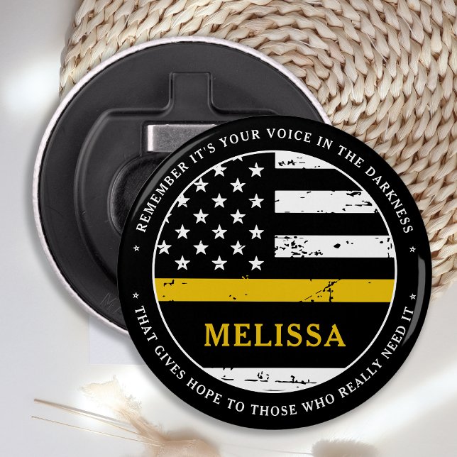 911 Personalisierte dünne Goldlinie für den Dispat Flaschenöffner (Von Creator hochgeladen)