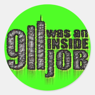 911 war ein Insider-Job Runder Aufkleber