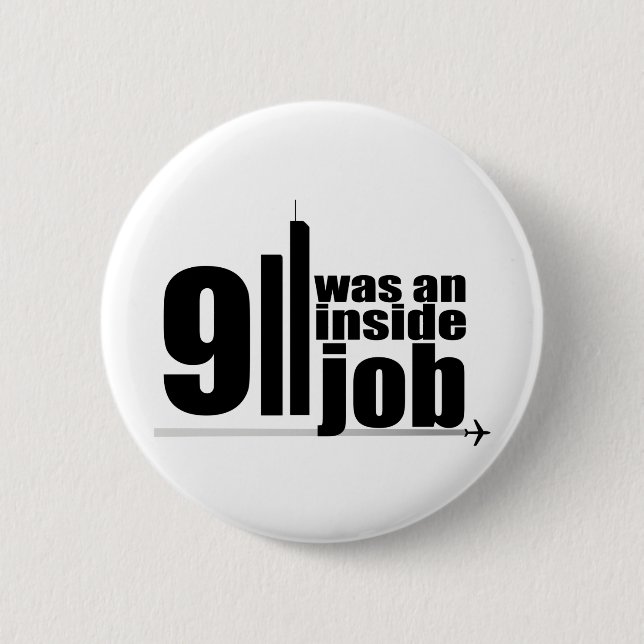 911 waren ein Insider-Job Button (Vorderseite)