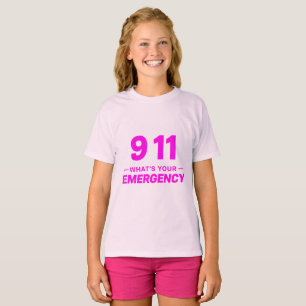 911 Was ist dein Notfall?" T-Shirt "Fun Alert Kids