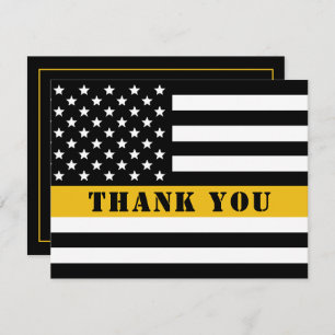 911 Wertsteigerung der Thin-Gold-Line-Flagge für d Dankeskarte