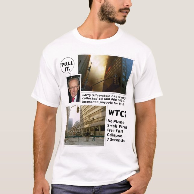 911 Zug der Wahrheits-WTC7 es T-Shirt (Vorderseite)