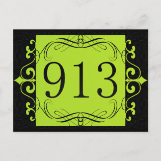 913 Bereichscode Postkarte