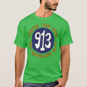 913 Bereichscode-Zuhause im Bereich T-Shirt