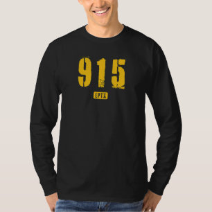 915 EPTX El Paso TX Grobes Schablonendesign_5 T-Shirt