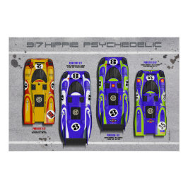 917 Hippie Design Poster