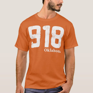 918 Oklahoma Verstörtes Vintages Design für Mensch T-Shirt