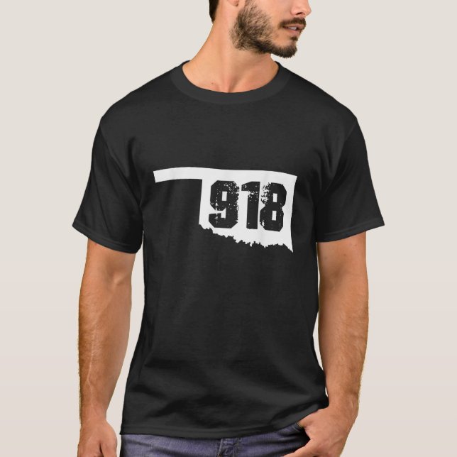 918 Strong Tulsa Oklahoma Area Code Number T Shirt (Vorderseite)