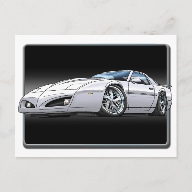 91_92_Firebird_White Postkarte (Vorderseite)