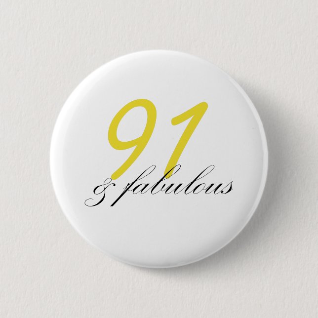 91 & Fabulous Button (Vorderseite)