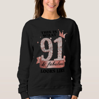 91 & Fabulous I Rose And White Party Group Candid Sweatshirt