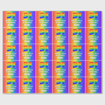 91. Geburtstag: Farbiges, lustiges Regenbogenmuste