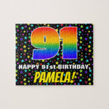 91. Geburtstag — Spaß, farbenfrohe Sternenweltenmu