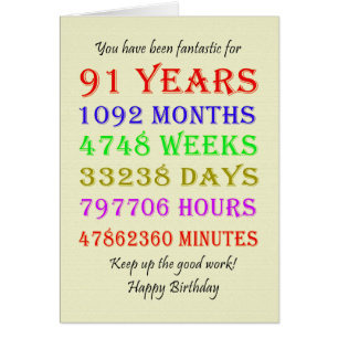 91. Geburtstagsfeiertage