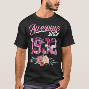 91-jähriger Blumengeburtstag Phantastisch seit 193 T-Shirt