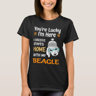 91 Sie sind glücklich - Zuhause mit meinem Beagle T-Shirt