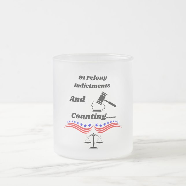 91 und zählen mattglastasse (Mittel)