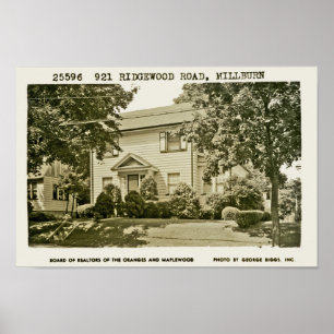 921 Ridgewood Road Ca. 1952 Poster