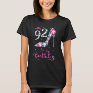 92 Es ist mein Geburtstag Pink High Heel 92. Gebur T-Shirt