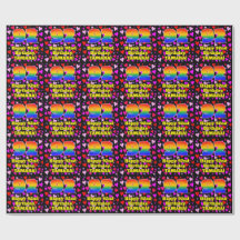 92. Geburtstag: Loving Hearts Pattern, Regenbogen 