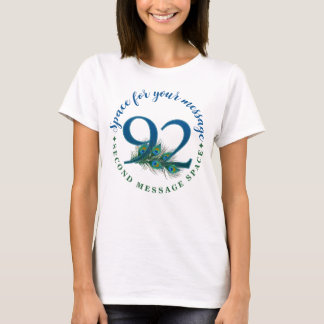 92. Geburtstag Pfauenfedern T-Shirt