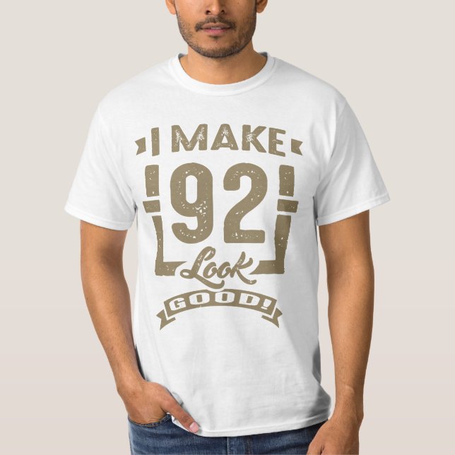 92 Geburtstag! T-Shirt (Vorderseite)