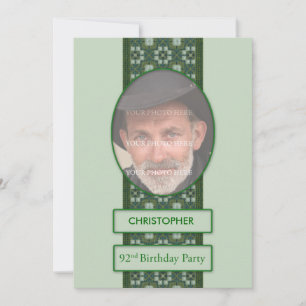 92. Geburtstagsparty Einladung ein Bild hinzufügen