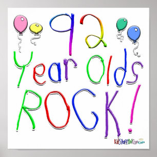 92 Jahre alt Rock ! Poster