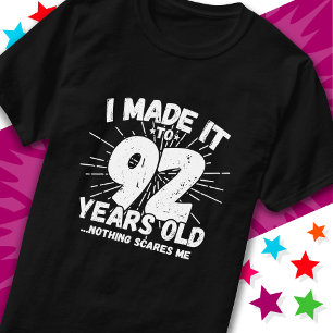 92 Jahre alt Sarcastic Meme Funny 92. Geburtstag T-Shirt