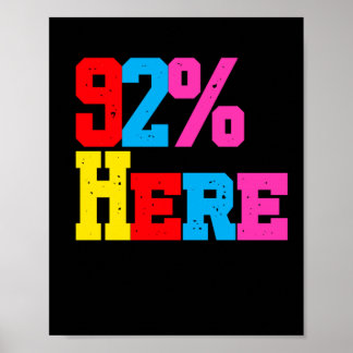 92 % legen ihren eigenen Firmenaufkleber fest Poster